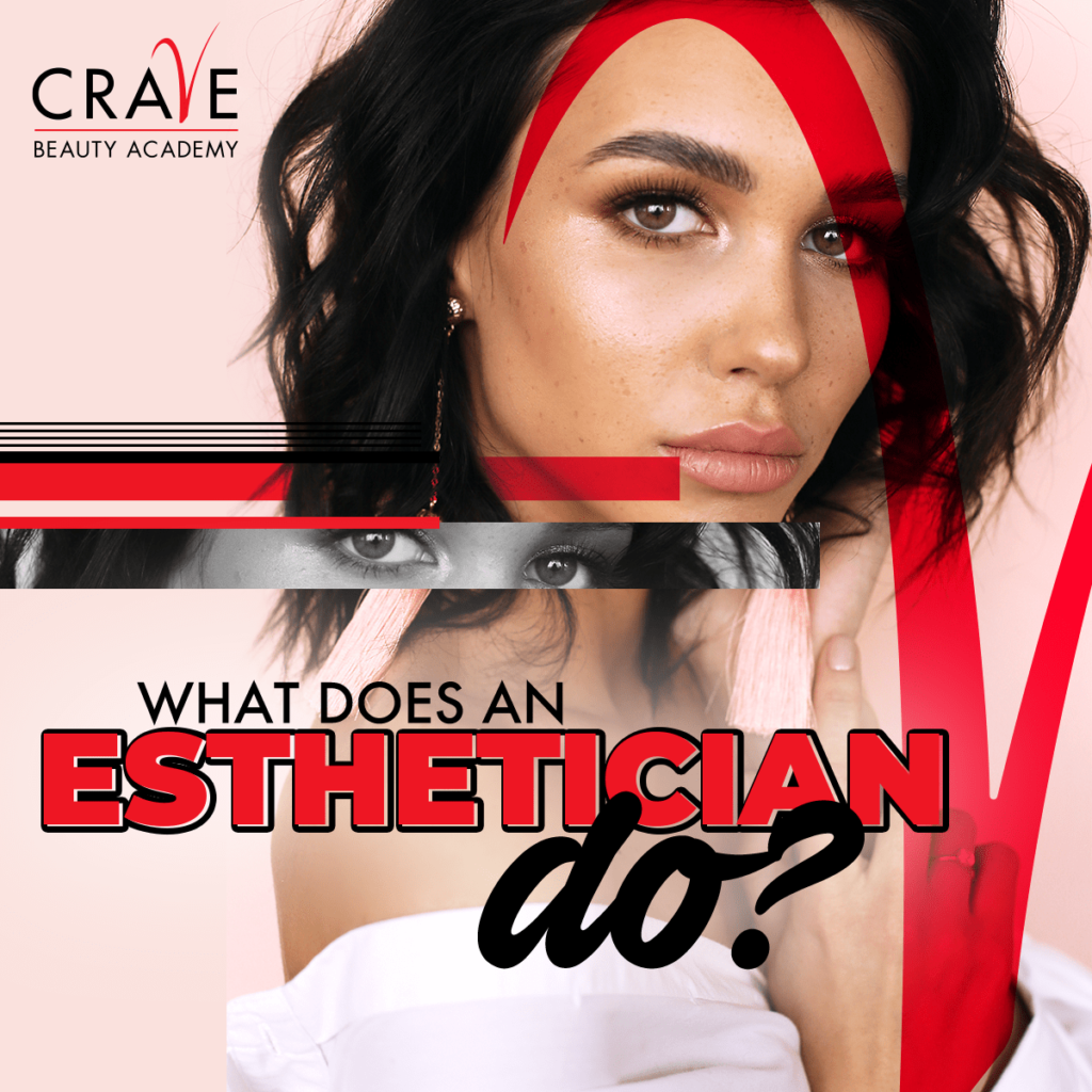 What does an esthetician do? Woman with makeup